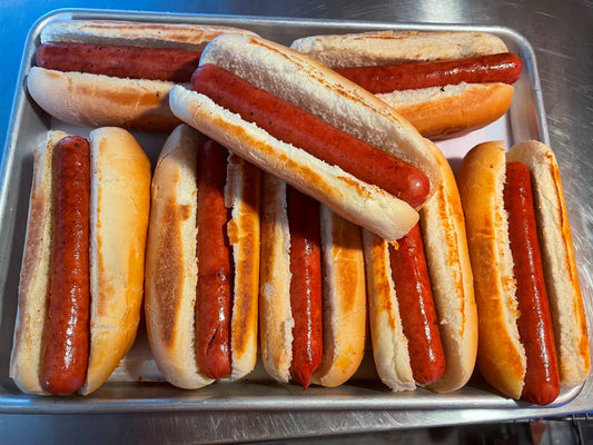 100% Grass Fed/Finished Beef Hot Dogs - 1 lb(8 Hot Dogs)